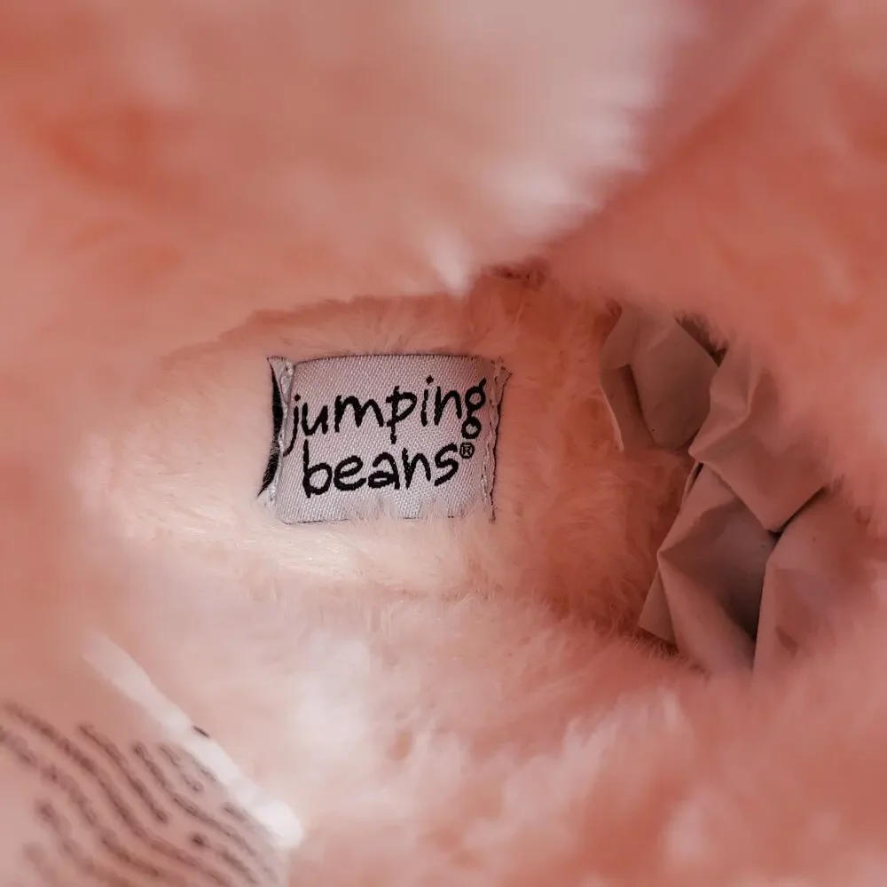 Jumping Beans Munchie Toddler Girls Sz 10 Pink Pull On Faux Fur Warm Winter Boot